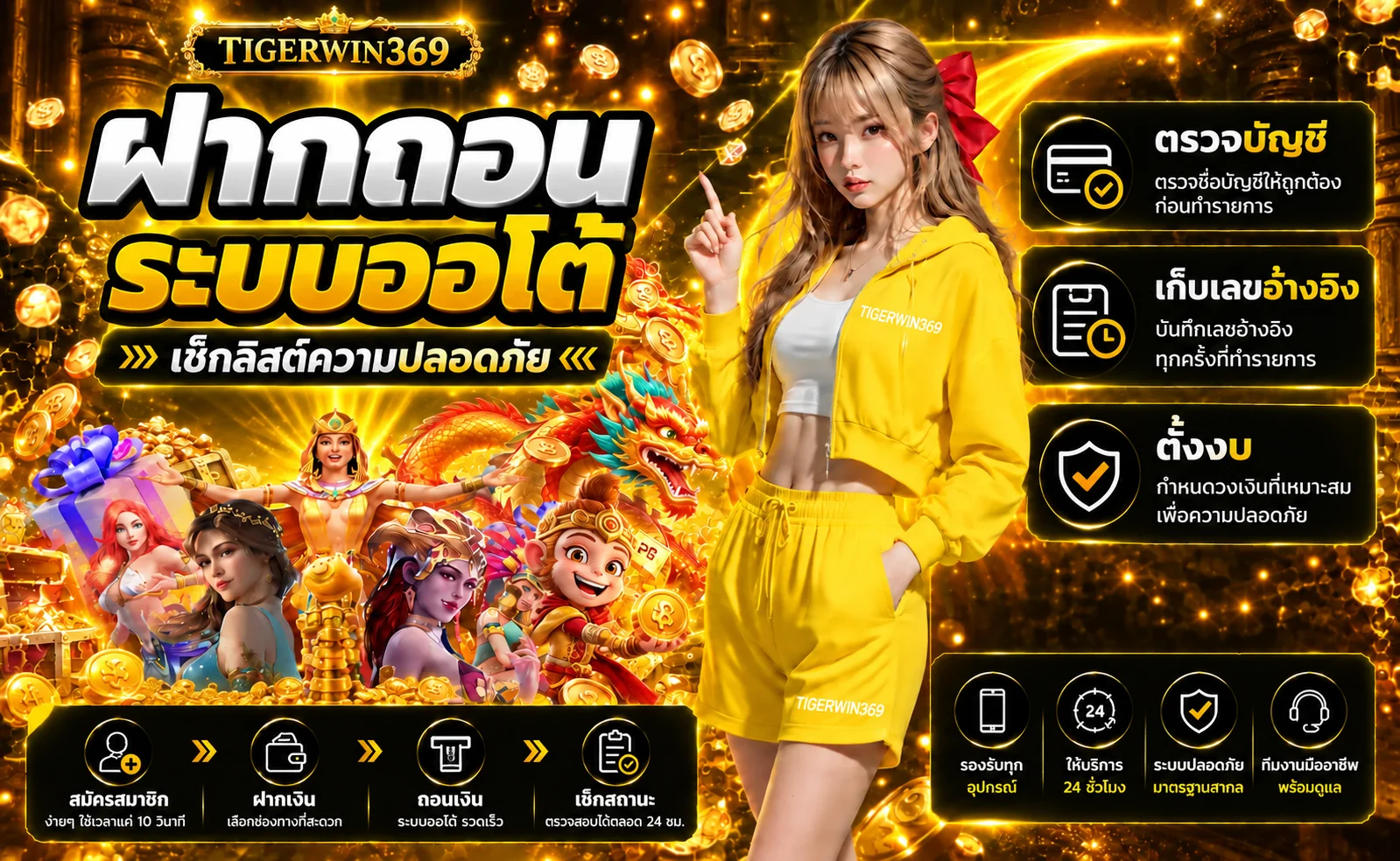 TIGERWIN369 ฝากถอน | ระบบออโต้และความปลอดภัย