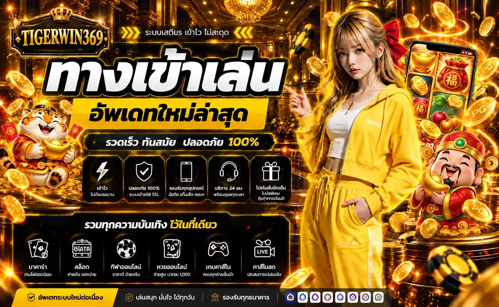 TIGERWIN369 ทางเข้าเว็บหลัก | สล็อต บาคาร่า คาสิโน